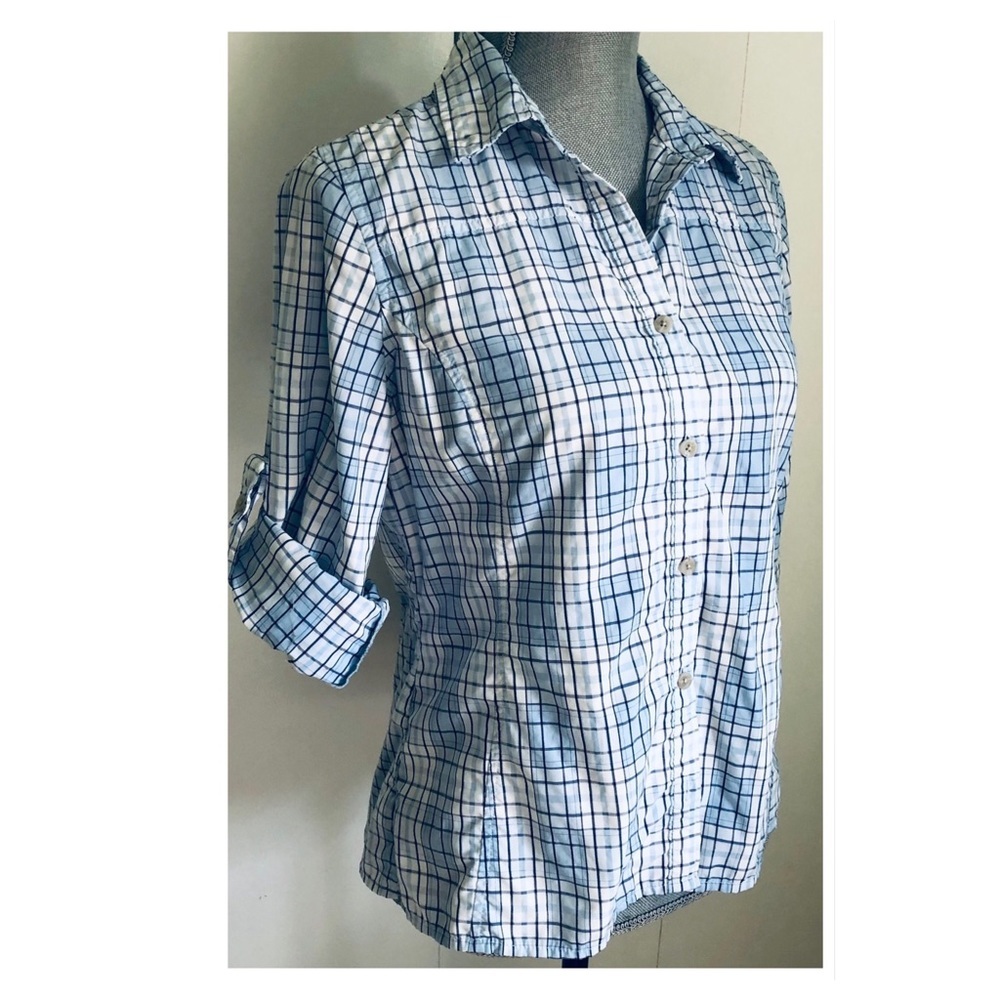 L.L.Bean High Performance Fabric Button down top